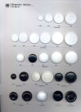 Big White/ Black Down Holed Garment Resin Buttons