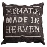 Cotton/Linen Cushion Cover with Black Letter Printing (LN035)