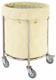 Stainless Steel Frame Round House Keeping Cart for Hotel (C-63)