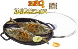 38cm Fish Roaster Pan, Fish Pan, Grill Pan, Nonstick Pan, BBQ Grill Pan