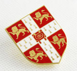 Custom Shield Shaped Enamel Metal Badge / Lapel Pin Badge