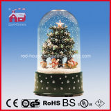 Revolving Snowing Christmas Decoration with Transparent Case