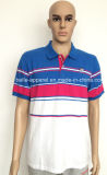 Mens Short Sleeve Fashion Design Stripe Polo Shirt