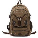 Popular Canvas Middle School Student Satchel Shoulder Back Pack Bags (FJ-032)