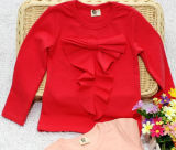 Girl's Plain Bowknot Cotton T-Shirt (T-A-012)