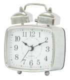 Square Twin Bell Clock (6028)