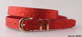 Red Nubuck Leather Belt