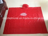 Waterproof Reusable 100% PVC Rain Poncho Square Style for Promotion