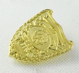 Custom Gold Plated Metal Badge