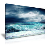 Sea Wave Landscape Canvas Printed Painting as Wall Decoration