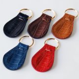 China Cheap Colorful Leather Key Chains with Hoop