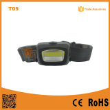 T05 COB LED Headlight Portable Outdoor Emergency Camping COB LED 3xaaa Powerful Headlamp