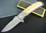Udtek00251 Grey Titanium OEM Browning 338 Folding Knife for Rescue and Garden