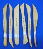 6 PCS 6 Inches Bamboo Clay Tool Set