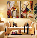 2 Panel Wall Art Pictures Oil Painting on Canvas Home Decoration Ballet Dancer Artwork The Picture Decor Painting & Calligraphy
