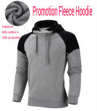 2014 Fashion Winter Promotion Fleece Hoodie, Cotton Long Sleeve Men Shirt, Colour Matching Sports Wear in Grey Colour
