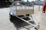 7X4 Tipping Cage Trailer Galvanized