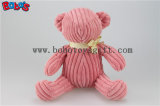 Fashion Design Pink Stuffed Teddy Bear Toy Without Eye Nose and Mouth
