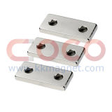 Block Neodymium Magnets with Two Holes
