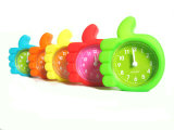 Promotional Unbreakable Cute Candy Color Silicone Mini Alarm Clock
