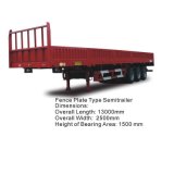 ISO CCC Approved 3 Axles 32t Side Wall Truck Trailer
