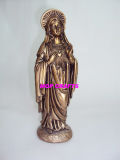Religious Craft Resin Bronze Maria Polyresin Crafts Polyresin Copper Gift Home Decor