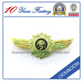 Custom Metal Soft Enamel Pilot Wings Pin Badge