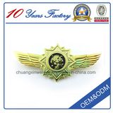 Custom Metal Soft Enamel Pilot Wings Pin Badge