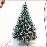 1.8m White Tip Red Fruits Christmas Tree Decorations Wreath Ornament