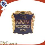 Fashion Plating Gold and Enameled Vintage Custom Metal Badge Pin (FTBD9015J)