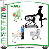 Zinc or Chrome Supermarket Shopping Trolley Cart