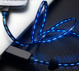 Electroluminescent Light LED Noctilucent Charger Cable for iPhone/Samsung
