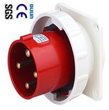 Industrial Plug (QJ-634) of IP67 63A 3p+E Plastic PA PP