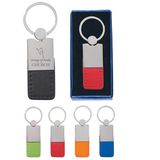 Laser Engrave Logo Stamp Leather Keyring Keychain Promotioinal Gift (F3032)