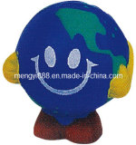 8X6.8cm PU Earth Man Stressball
