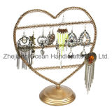 Heart Shape Wrought Iron Jewelry Display Shelf (wy-4498)
