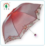 Fashion Ladies Mini Umbrella with Nice Embroidery