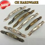 Antique Style Furniture Hardware Handle with Flower Pattern