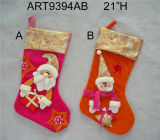 Christmas Stocking with Toys Pattern Decoration