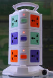 Color Matching High Quality Overload Protection Vertical Socket with CE Cetificate (T3U2)