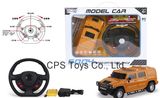 1: 16 Plastic RC Model Car with Light, 4 Channels, Gravity Sensing--