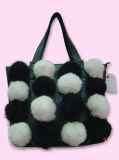 Rabbit Fur Handbag (OFB099)