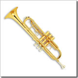 Standard Model Gold Lacquer Bb Key Popular Trumpet (TP8190)