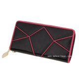 Fashion Leather Coin Purse Wallet for Lady (MH-2066 black)