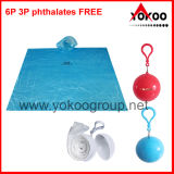 Disposable Poncho with Keychain Ball for Promotion