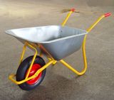 Wheel Barrow with Zinc Plated Tray, Pneumatic Wheel (WB6404H)