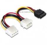 SATA Power Cable with Molex Male and Female