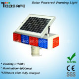 Solar Powered LED Traffic Warning Flashing Light with CE