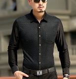 Mens Long Sleeves Formal Fashion Cotton Shirts