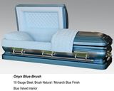 Onyx Blue Brush Casket